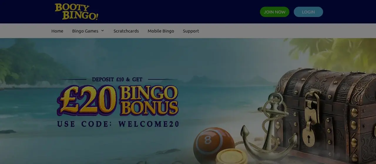 Booty Bingo Homepage Booty Bingo Homepage screenshot