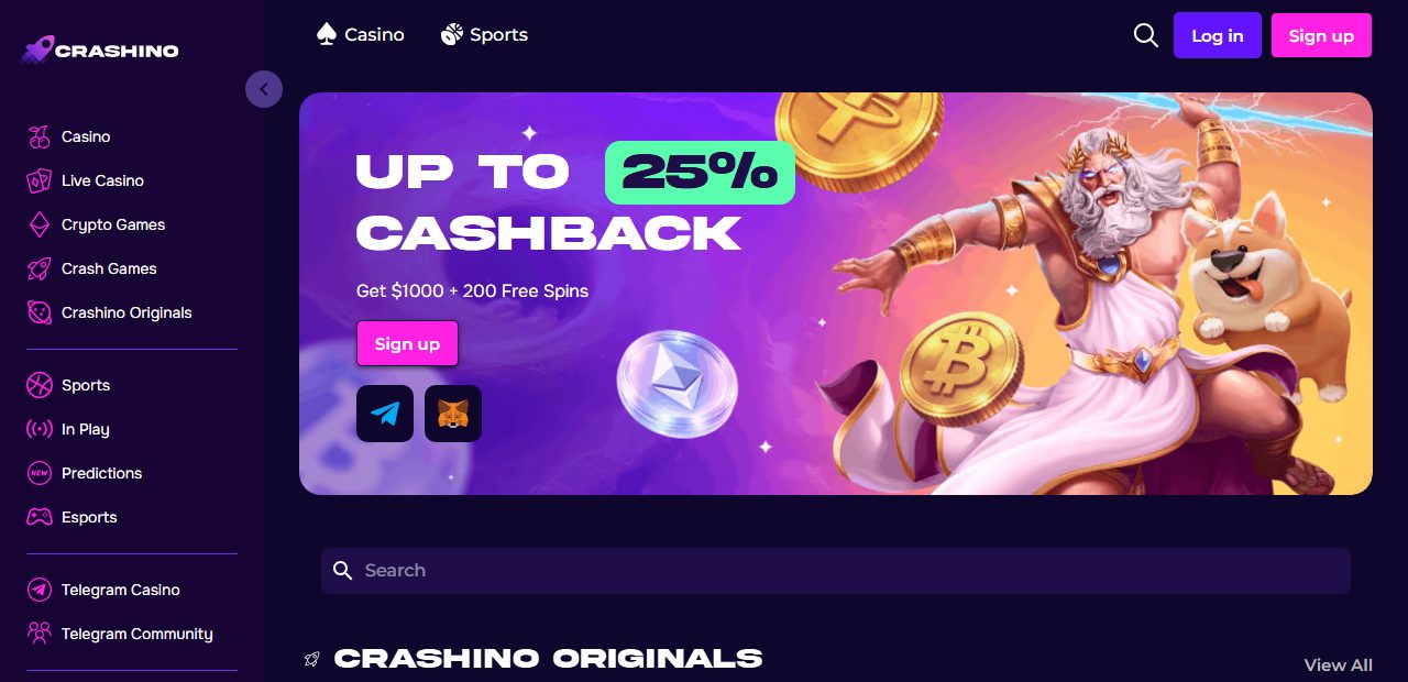 Crashino Homepage Crashino Homepage