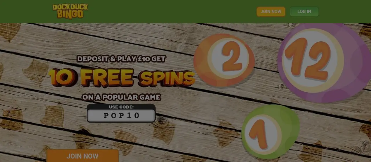 Duck Duck Bingo Homepage Duck Duck Bingo Homepage screenshot