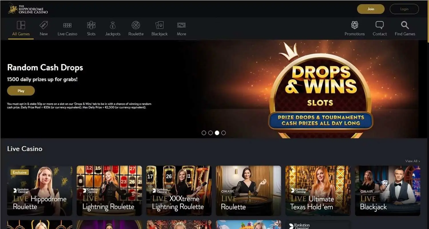 Hippodrome Online Casino Homepage Hippodrome Online Casino Homepage
