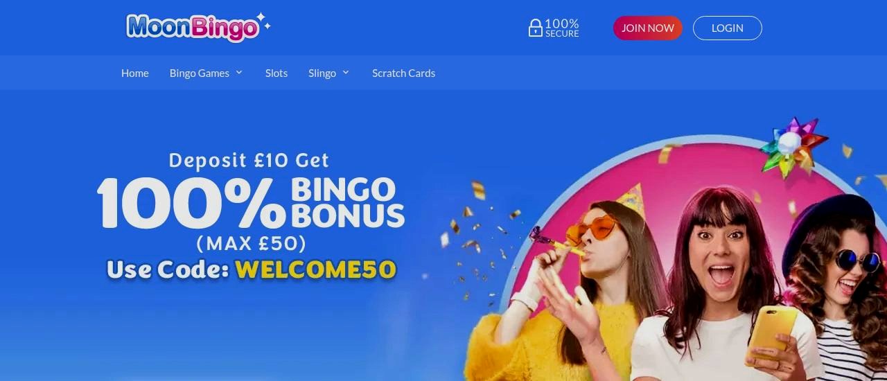 Moon Bingo Homepage Moon Bingo homepage