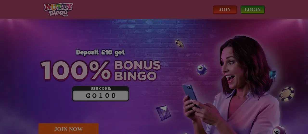 Nutty Bingo Homepage Nutty Bingo Homepage screenshot