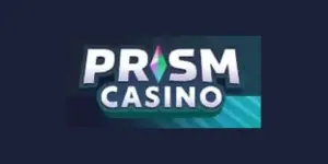 Prism Casino logo on a dark blue background