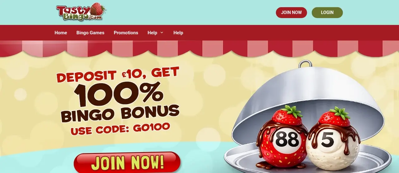 Tasty Bingo Homepage 2026-08 Tasty Bingo homepage welcome offer