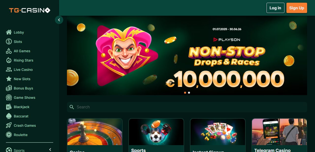 TG Casino Homepage August 2026 TG Casino Homepage