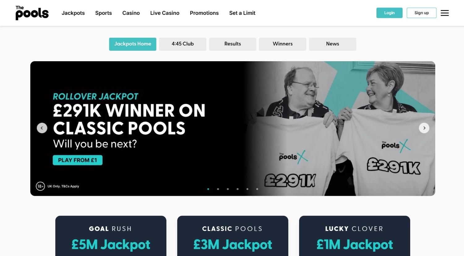 The Pools Homepage The Pools homepage